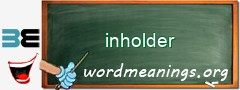 WordMeaning blackboard for inholder